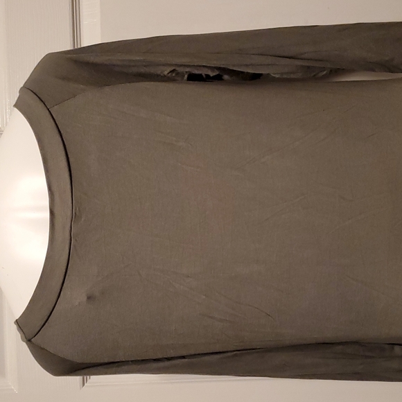 Rags & Couture Olive Green Women's Handkerchief Hem Dress - Size XL - Picture 6 of 8